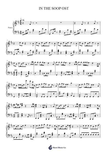 IN THE SOOP OST Sheet Music by SEVENTEEN-Arr.Souyet Jamesnolds