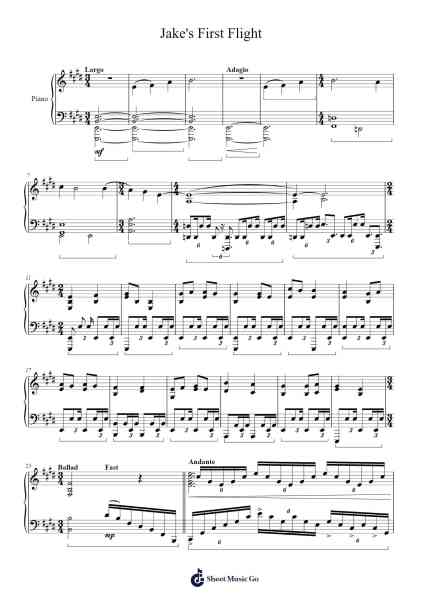 Avatar: Jake's First Flight Musica per pianoforte di James Horner - Arr.Corrie