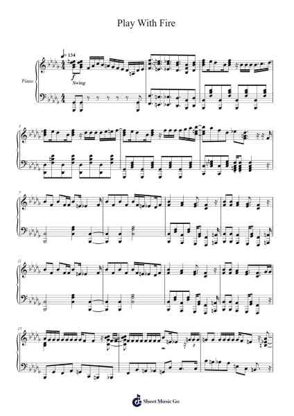 Play With Fire ft. Hatsune Miku Sheet Music by Camellia-Arr.Earlfay Joyceraine