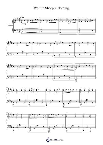Wolf in Sheep's Clothing 樂譜由 Set It Off - 編曲 Joanbar Crichniel