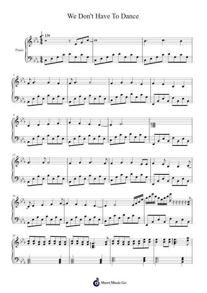 We Don't Have To Dance Sheet Music by Andy Black-Arr.Abralph Strares