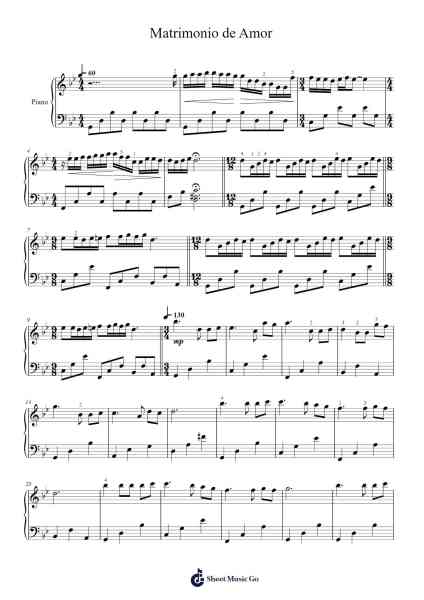 Mariage d'Amour Sheet Music by Música Clásica-Arr.Bosphia Wisell