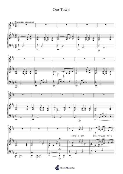 Our Town Sheet Music by Randy Newman-Arr.Temky Pisoll
