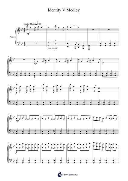 Identity V Medley Sheet Music by Juddvic Stapag-Arr.Cotphrey