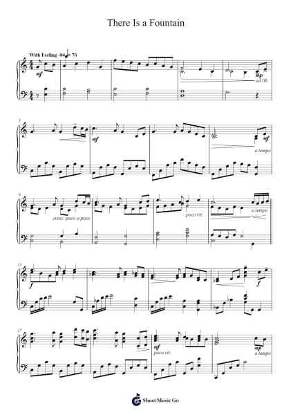 There Is a Fountain Sheet Music by undefined-Arr.Loliz O'Conbach