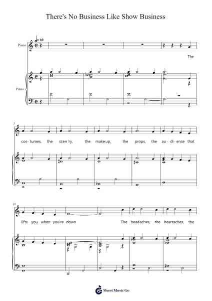 There's No Business Like Show Business Sheet Music by Irving Berlin-Arr.Inmark Ausbrooke