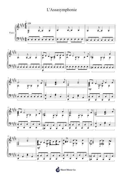 L'Assasymphonie Ноты для фортепиано от Mozart L'opera Rock-Arr.Maltzster Colcott