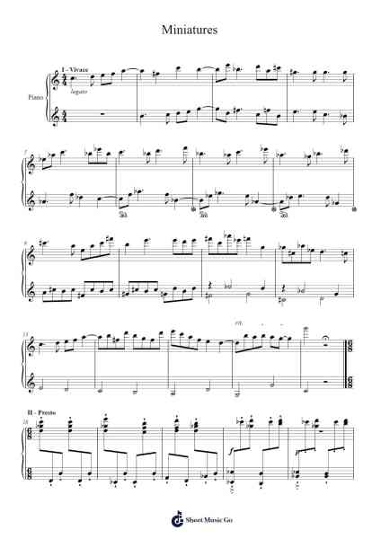Miniatures Sheet Music by ekakofi07-Arr.Trelyn