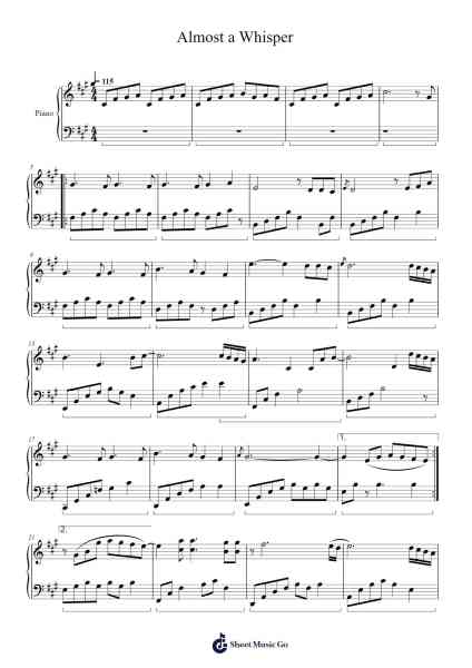 Almost a Whisper Sheet Music by Yanni-Arr.Birdco Osnel
