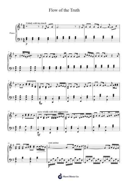 Flow of the Truth (Helium nu 11) Sheet Music by Sr Morpheus-Arr.Croftswilde Ruthtodd
