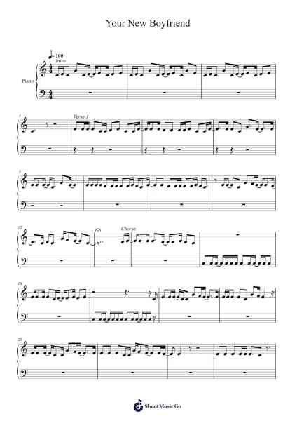 Your New Boyfriend Notas de música por Wilbur Soot-Arr.Walry