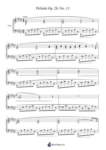 Prélude Op. 28, No. 13 in F♯ Major Sheet Music by Frédéric François Chopin-Arr.Tice Charsweet