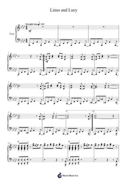 Linus and Lucy Sheet Music by Vince Guaraldi-Arr.Hulstone Lilsper
