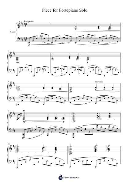 Piece for fortepiano solo, Ar.150 Sheet Music by Carllass-Arr.Springgene