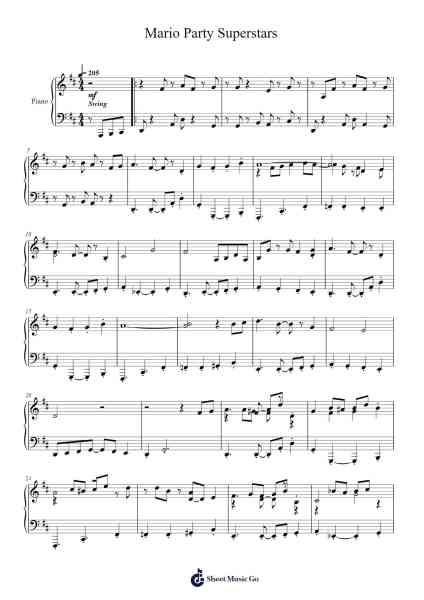 Mario Party Superstars Sheet Music by Masayoshi Ishi-Arr.Hugill