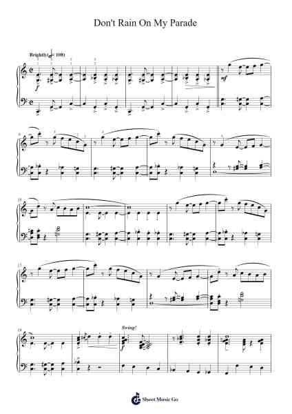 Don't Rain On My Parade Sheet Music by Barbra Streisand-Arr.Krispert