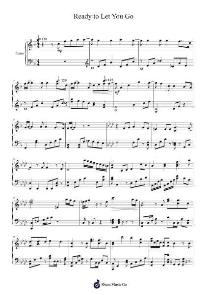 Ready to Let You Go (orig. Ready to Love) Sheet Music by SEVENTEEN-Arr.Efkirk