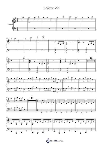 Shatter Me Sheet Music by Lindsey Stirling/Lzzy Hale-Arr.Wattle