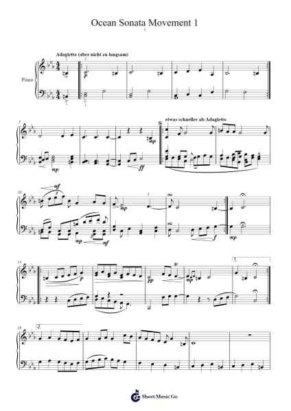 Fantasia Sonata in C Minor, Op. 3 No. 1 Sheet Music by adriancalhoun-Arr.Grifgins