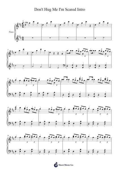Don't Hug Me I'm Scared TV Series Intro Sheet Music by Baker Terry-Arr.Manian