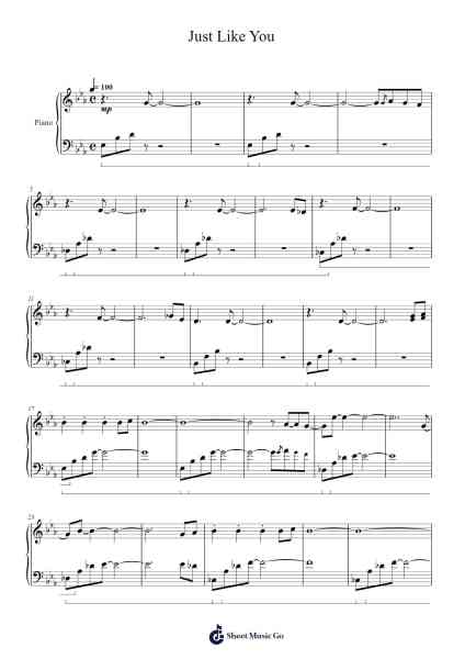 Just Like You Sheet Music by Lena Raine-Arr.Warge