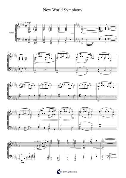 Symphony No. 9 in E Minor, Op. 95 "From the New World" Sheet Music by Antonín Dvořák-Arr.Invy