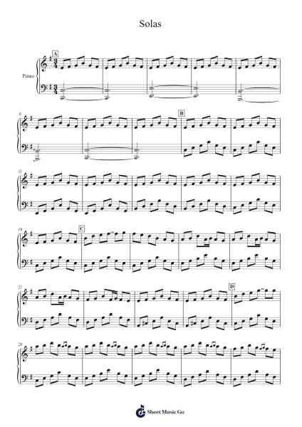 Solas Sheet Music by Jamie Duffy-Arr.Fitchnolds Hartewy