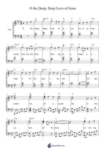 O the Deep, Deep Love of Jesus Sheet Music by Audrey Assad/Fernando Ortega-Arr.Thodorelass