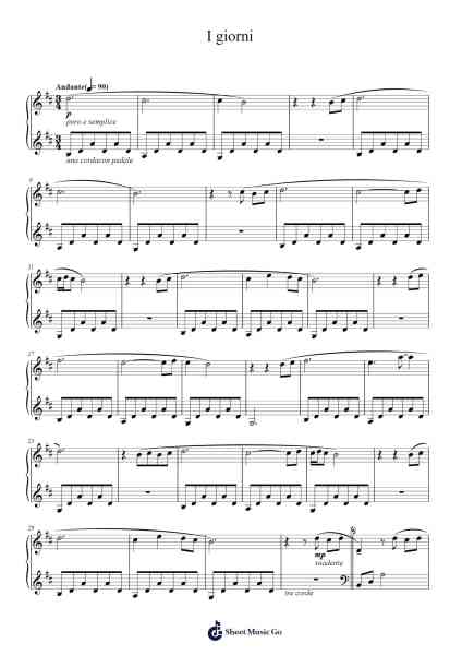 I giorni Sheet Music by Ludovico Einaudi-Arr.Kirkmaltz