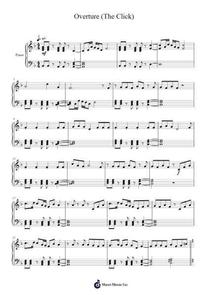 Overture (The Click) Sheet Music by AJR-Arr.Wymo