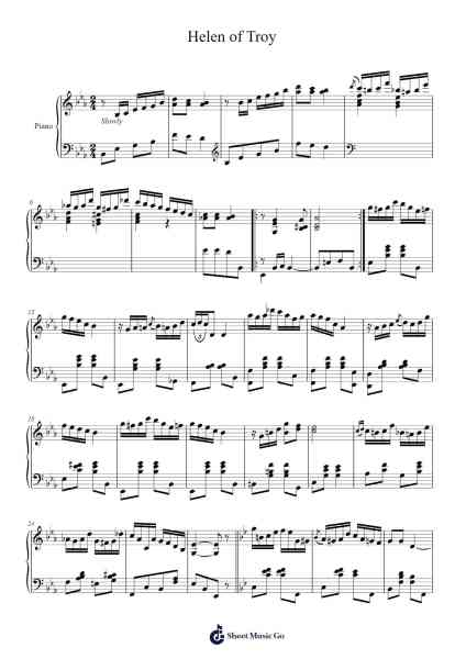Helen of Troy Sheet Music by Vincenzo Caciappo-Arr.Ronken