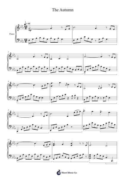 The Autumn Sheet Music by Surzie-Arr.Shircent