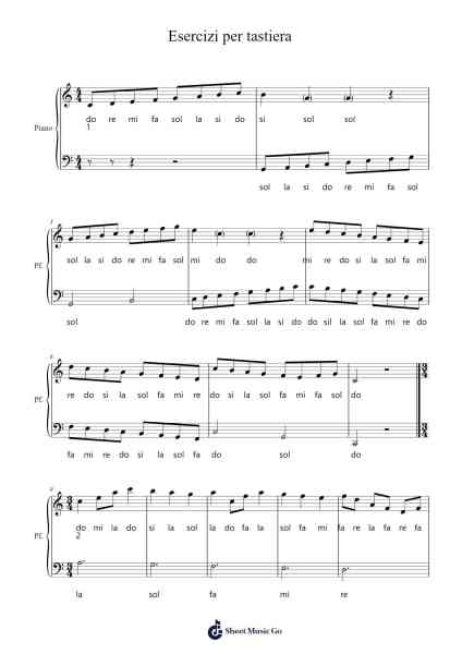 Esercizi per tastiera Sheet Music by Dujill Witio-Arr.Buron