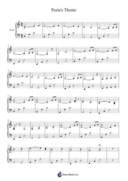 Peeta's Theme Sheet Music by undefined-Arr.Robva