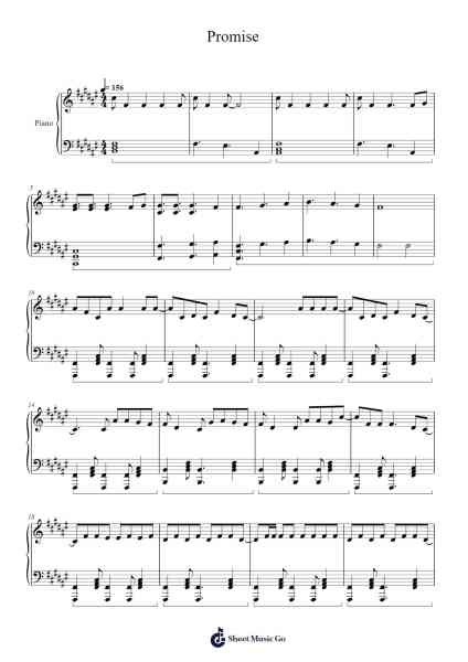 Promise Sheet Music by Everglow-Arr.Sanprice