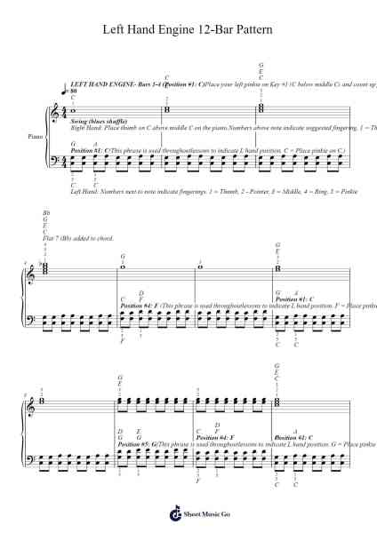 Left Hand Engine 12-Bar Pattern Sheet Music by Nancy Ford-Arr.Leethey Yvetteroll