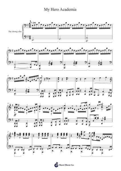 My Hero Academia Sheet Music by Yuki Hayashi-Arr.Lopeare