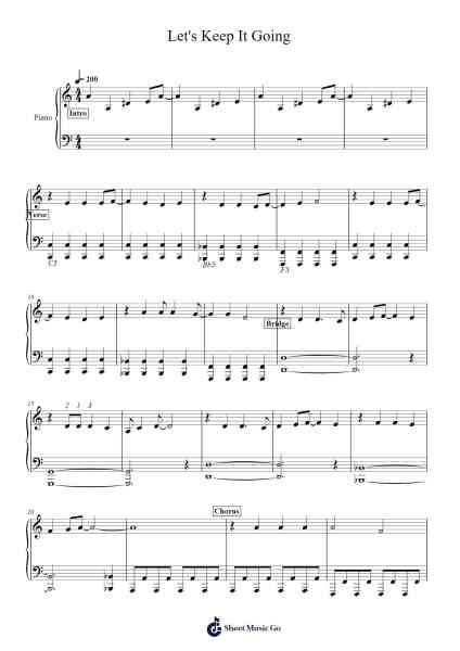 Let's Keep It Going Sheet Music by Kristen Anderson-Lopez/Robert Lopez-Arr.Cocon