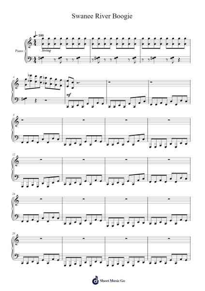 Swanee River Boogie Sheet Music by Albert Ammons-Arr.Ianre