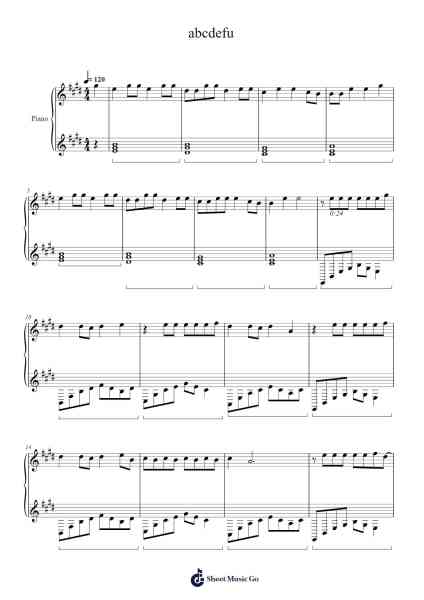 abcdefu Sheet Music by GAYLE-Arr.Manpiers