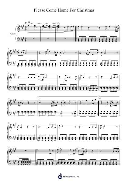 Please Come Home For Christmas Sheet Music by Eagles-Arr.Pomeo Walshbee