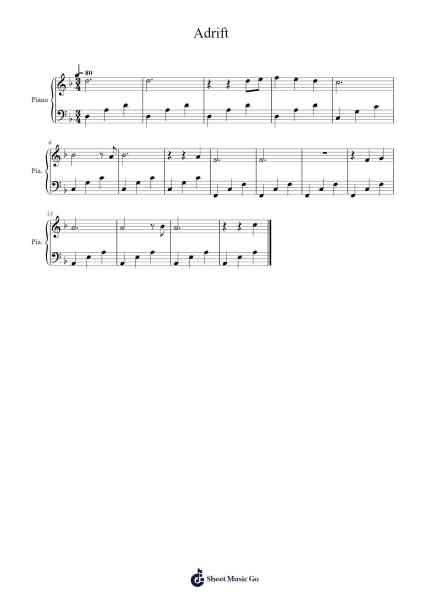 Adrift Sheet Music by Phasmophobia-Arr.Houscent Surnat