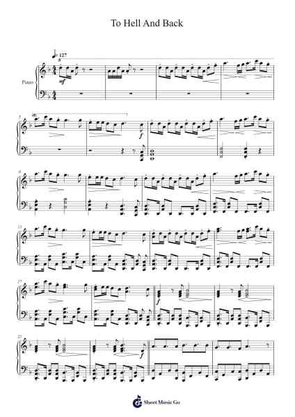 To Hell And Back Sheet Music by Sabaton-Arr.Barlo Osford