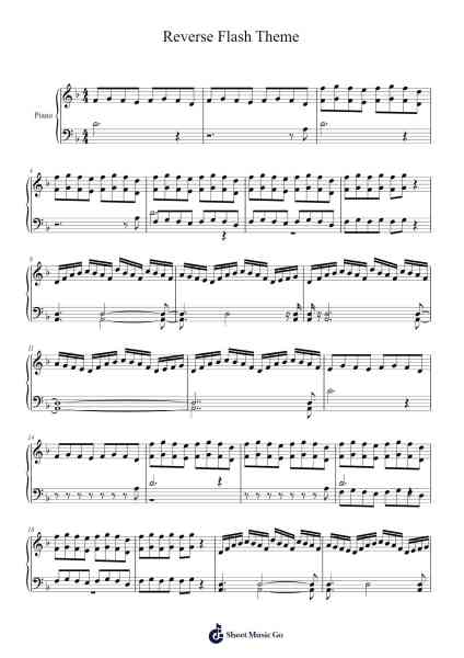 Reverse Flash Theme Sheet Music by Blake Neely-Arr.Asmie Panvien