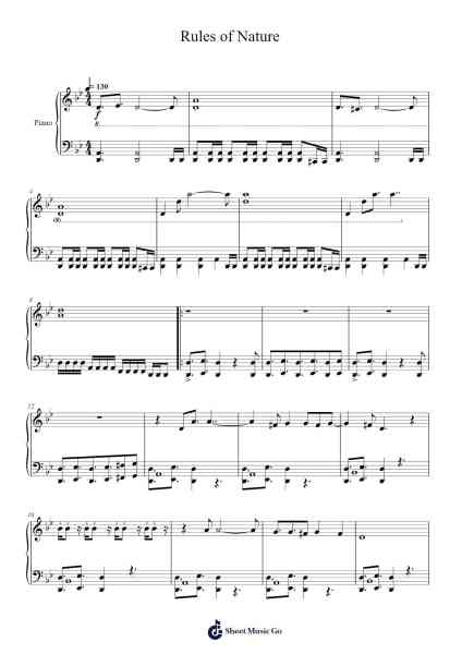 Rules of Nature Sheet Music by Jamie Christopherson-Arr.Hoybooth Saulives