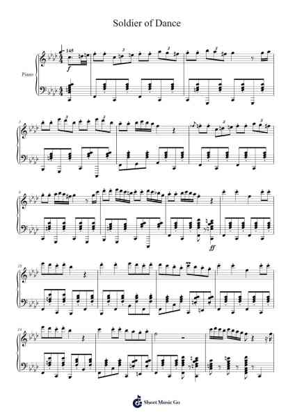 Soldier of Dance Sheet Music by Lady Gaga-Arr.Roymens