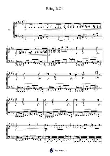 Bring It On Sheet Music by DECO*27-Arr.Wanje Phoefra