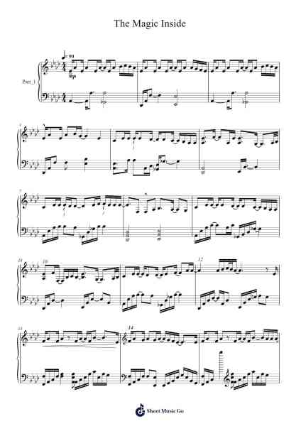 The Magic Inside Sheet Music by Freedam-Arr.Fredcamp Viomia