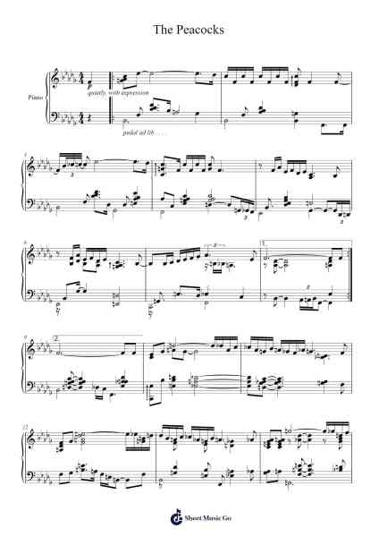 The Peacocks Sheet Music by Jimmy Rowles-Arr.Trollstal