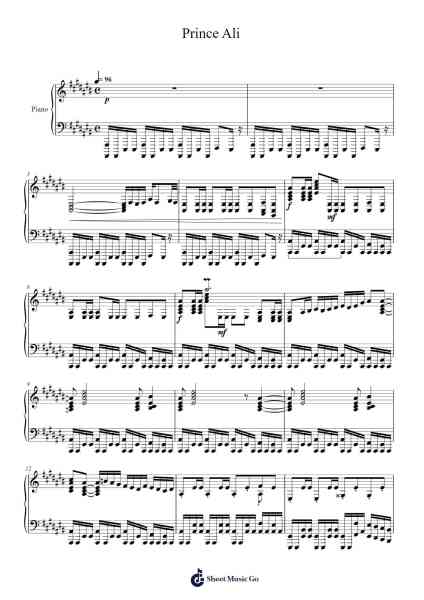 Prince Ali Sheet Music by Alan Menken-Arr.Ninah